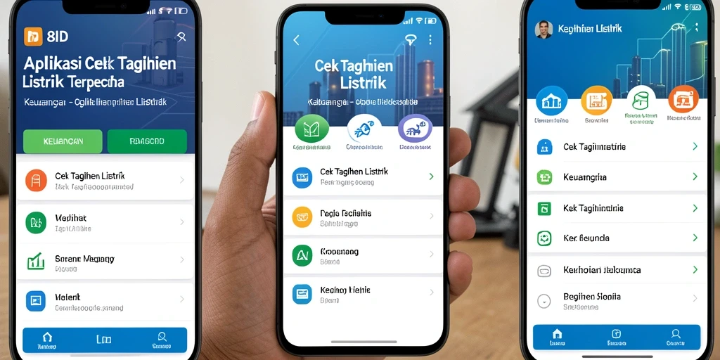 Antarmuka aplikasi 8ID menampilkan detail Cek Tagihan Listrik dengan jelas.