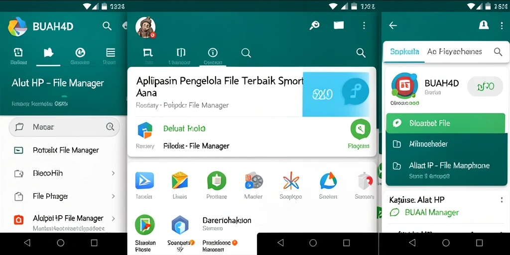 Antarmuka BUAH4D menampilkan fungsi pengelolaan file yang lengkap.