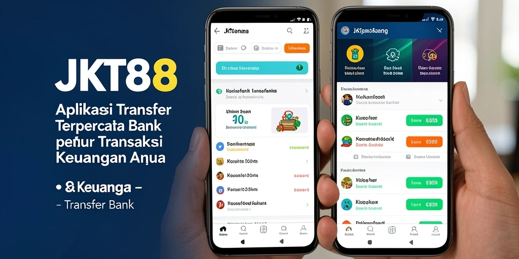 Antarmuka pengguna JKT88 yang sederhana dan mudah digunakan untuk Transfer Bank.
